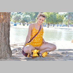 Brunette-Kylie-Quinn-Orange-Dress-from-FTV-18.jpg